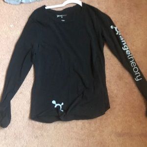 Long sleeve black Orangetheory on the sleeve